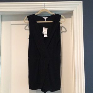BCBG black short romper